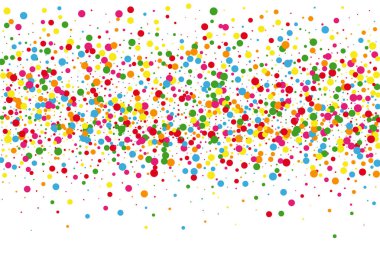 Sarı Yuvarlak Akımlı Arka plan. Dot Pastel Doku. Turuncu Grafik Konfeti. Çok Renkli Çerçeve Çizimi.