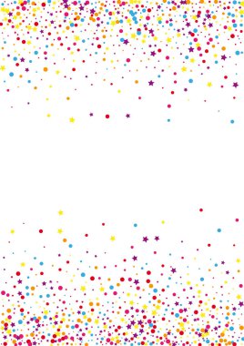 Mor Karnaval Yıldız Arkaplanı. İzole Çember Çizimi. Turuncu Konfeti Patlama Dekorasyonu. Festival Noktası Çizimi.