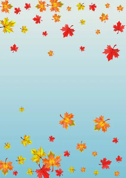 オレンジの葉の背景ブルーベクトル 花のコレクションデザイン カラフルなデザイン工場 現実的な葉のイラスト — ストックベクタ