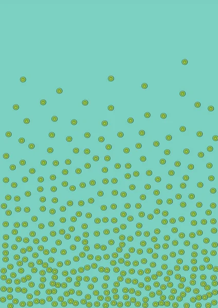 Sunny Citrus Yeşil Vektör. Renkli set. Sulu Citrus Sanatı. Şirin Açık Yeşil Set.