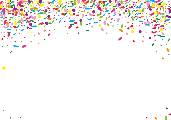 Mavi Nokta Arkaplan Beyaz Vektör. Geometrik izole doku. Karnaval kartı. Yeşil Çember Festival Şablonu. Turuncu Şenlik.