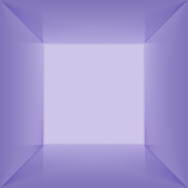 Vektör lightbox. Boş iç mekan.