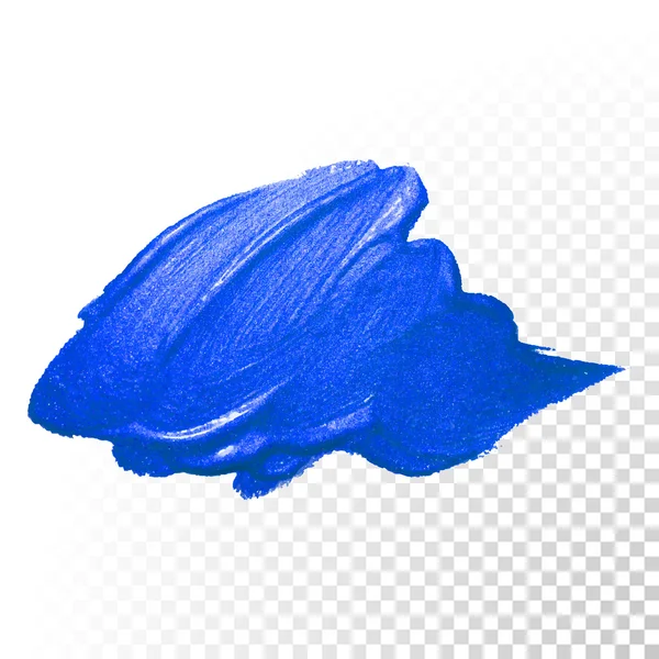 Tmavě modré akvarel abstraktní štetcem. Vektorové olejová barva nátěru — Stockový vektor