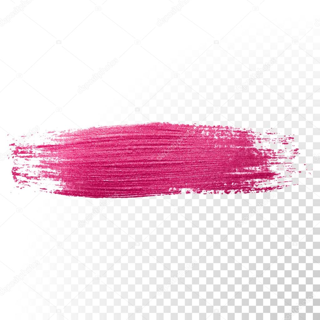 Download Pink watercolor brush stroke. Vector oil paint smear. Polish trace. — Stock Vector © ronedale ...
