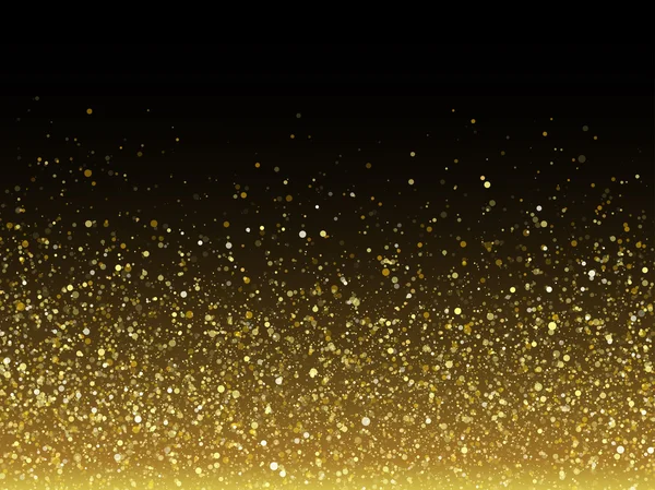 Vector gold glitter particles with sparkling star texture.