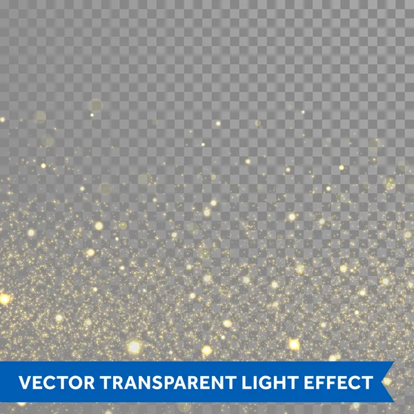 Vector goud glitterdeeltjes achtergrond. Sprankelende ster textuur. — Stockvector