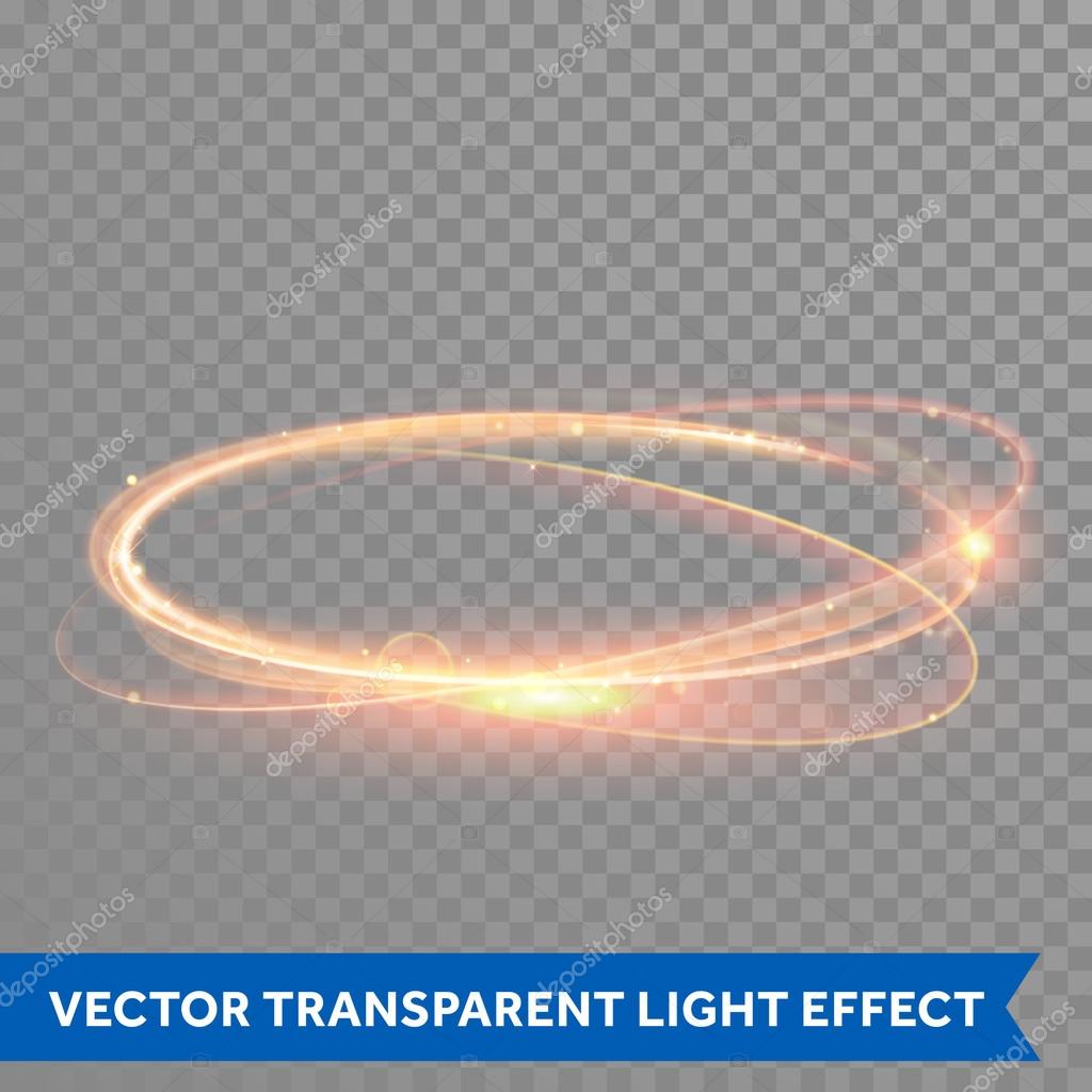 Vector Magic Gold Circle Glowing Fire Ring Glitter Sparkle Swirl Stock Vector Image By C Ronedale