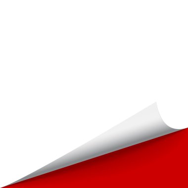 Vektör hasta kağıt edget gölge ile bükülmüş