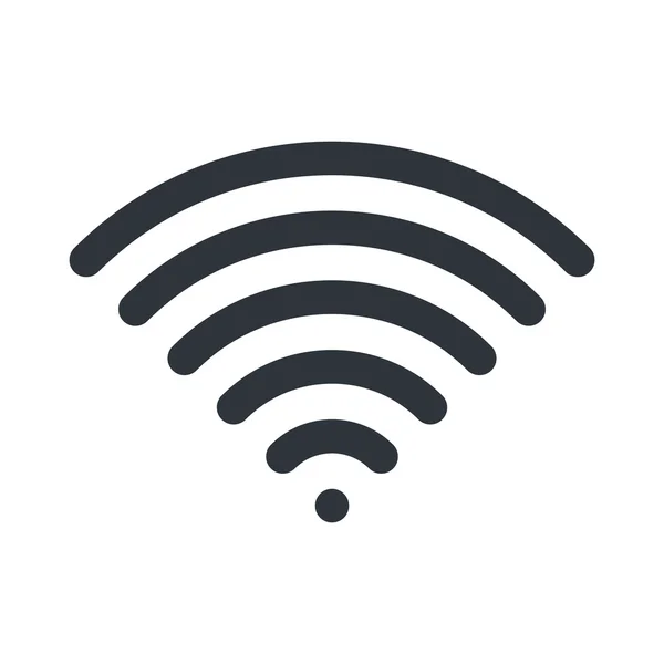 Wifi 아이콘입니다. 신호 기호입니다. 벡터 일러스트 레이 션 디자인. — 스톡 벡터