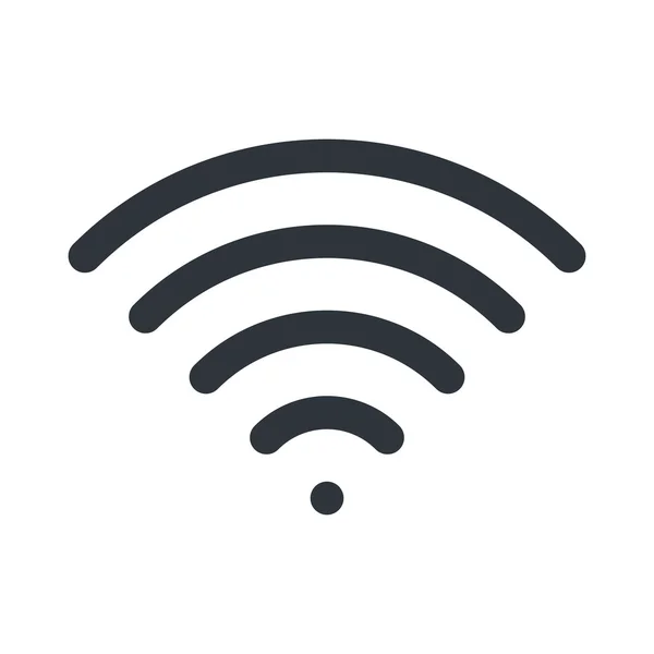 Wifi 아이콘입니다. 신호 기호입니다. 벡터 일러스트 레이 션 디자인. — 스톡 벡터