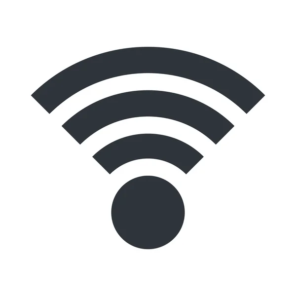 Wifi 아이콘입니다. 신호 기호입니다. 벡터 일러스트 레이 션 디자인. — 스톡 벡터