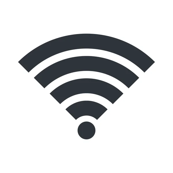 Icône WIFI. Symbole de signal. Illustration vectorielle . — Image vectorielle