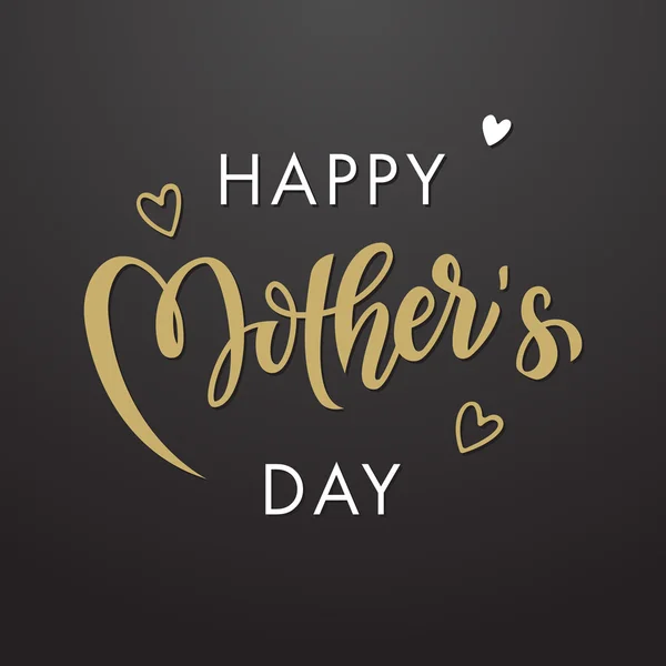 Carte de vœux de la fête des mères avec motif de feuilles florales . — Image vectorielle