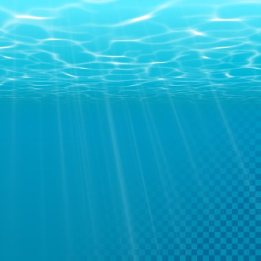 Vector underwater light wallpaper background. clipart