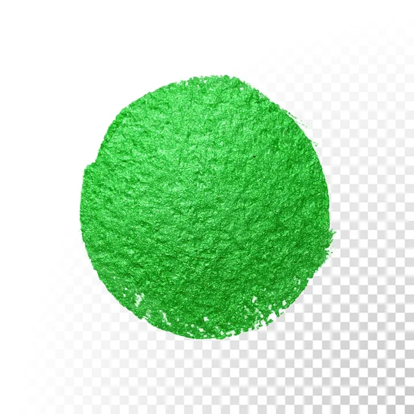 Spazzola verde acquerello blob. Una macchia di pittura ad olio vettoriale. Macchia polacca . — Vettoriale Stock