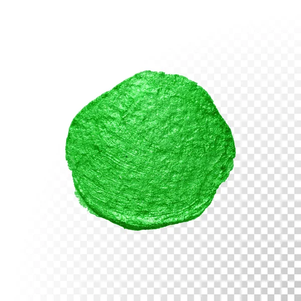 Pinceau aquarelle vert blob. Frottis vectoriel de peinture à l'huile. tache polonaise . — Image vectorielle