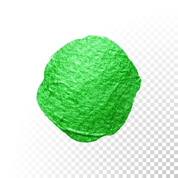 Pinceau aquarelle vert blob. Frottis vectoriel de peinture à l'huile. tache polonaise . — Image vectorielle