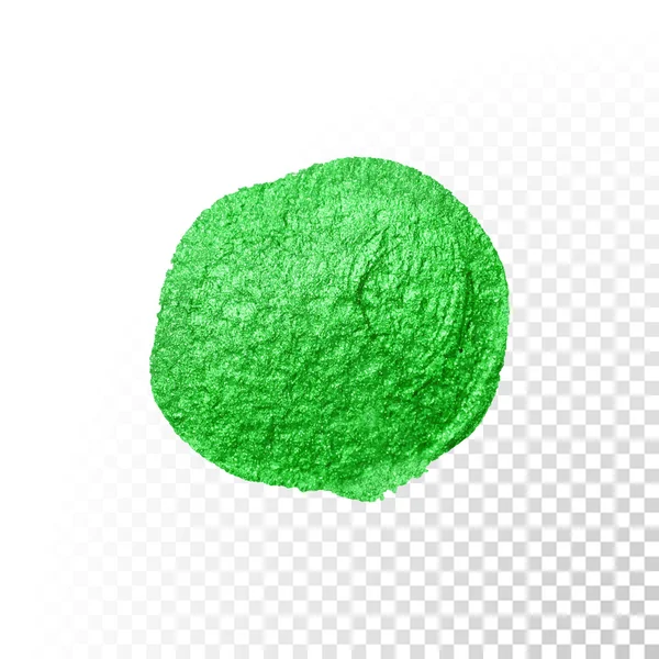 Πράσινη μάζα πινέλου υδατογραφίων. Επίχρισμα ΒΑΦΩΝ λαδιού. Πολωνική κηλίδα. — Διανυσματικό Αρχείο