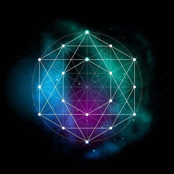 Kutsal geometri sembolü. Yaşam işareti çiçek