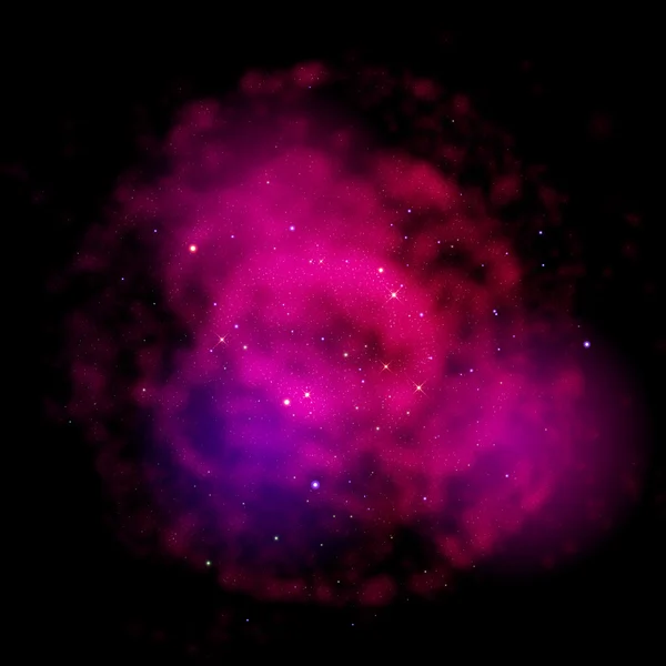 Nébuleuse nuageuse de poussière de couleur cosmique — Image vectorielle
