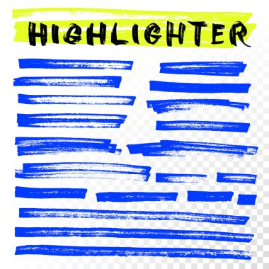 Vektör İşaretleme fırça satır darbeleri