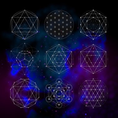 Kutsal geometri. Numeroloji Astroloji işaret ve sembolleri