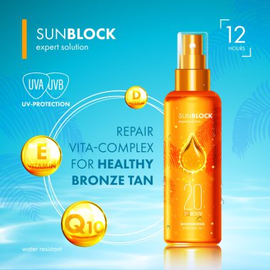 Güneş yağı ile Uv koruma ve vitaminler