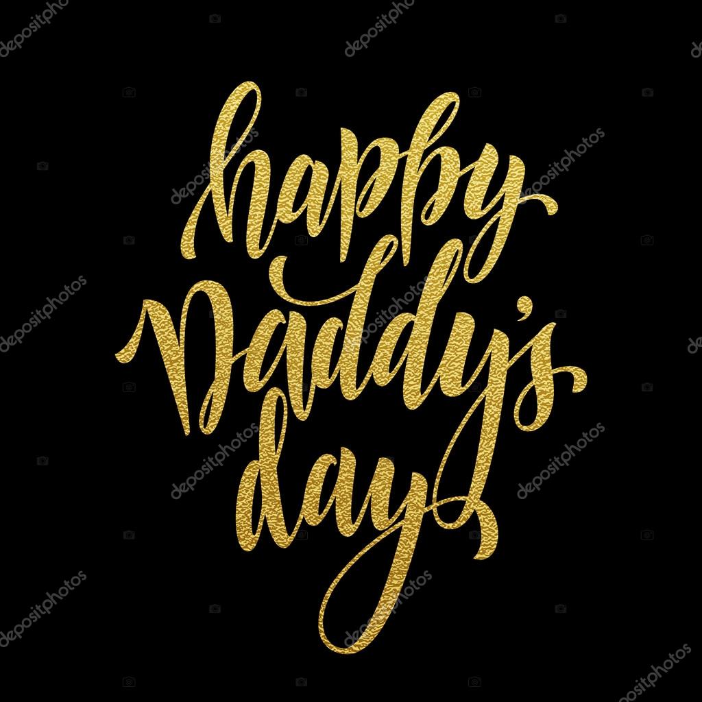 Padre Día caligrafía título de las letras . Vector de stock #110271842 ...