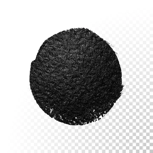 Pinceau aquarelle noir blob. Frottis vectoriel de peinture à l'huile. tache polonaise . — Image vectorielle