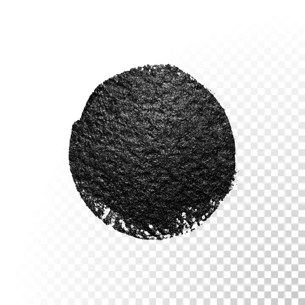 Pinceau aquarelle noir blob. Frottis vectoriel de peinture à l'huile. tache polonaise . — Image vectorielle