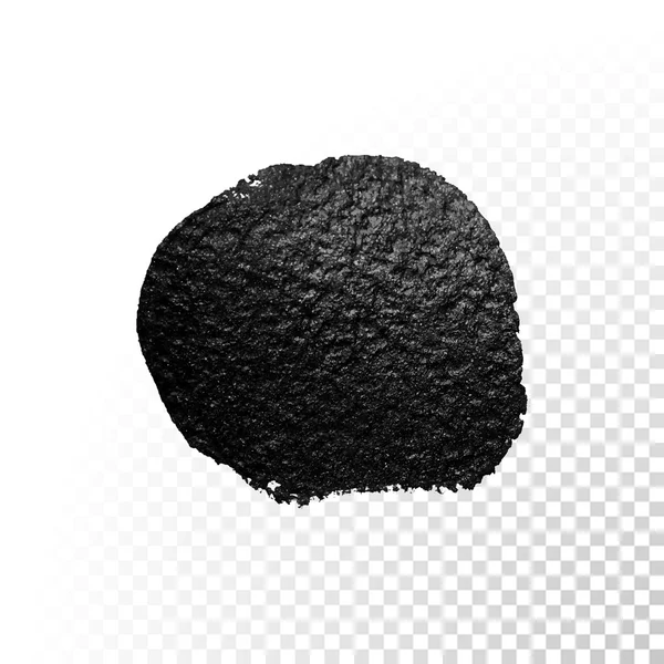 검은 수채화 브러시 blob입니다. 벡터 오일 페인트 얼룩입니다. 폴란드어 얼룩. — 스톡 벡터