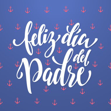 Feliz Dia del Padre baba günü tebrik kartı İspanyolca