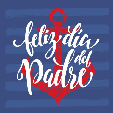 Feliz Dia del Padre baba günü tebrik kartı İspanyolca