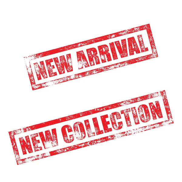New Arrival, Collection stamp. Vintage rubber ink print — Stock Vector