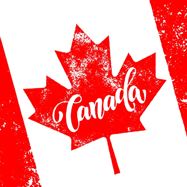 Vector greeting card for Canada Day.