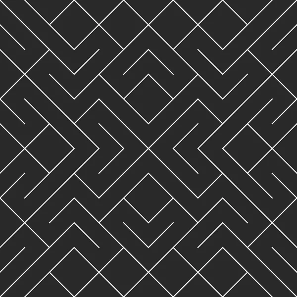 Векторний безшовний чорно-білий нерегулярний геометричний візерунок . — стоковий вектор
