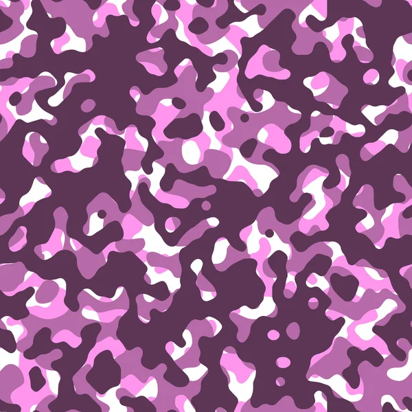 Camouflage-Vektor nahtloses rosa Muster. — Stockvektor