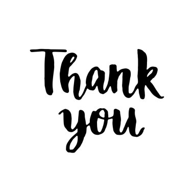 Teşekkür kartı. El yazı Teşekkürler çekilmiş.