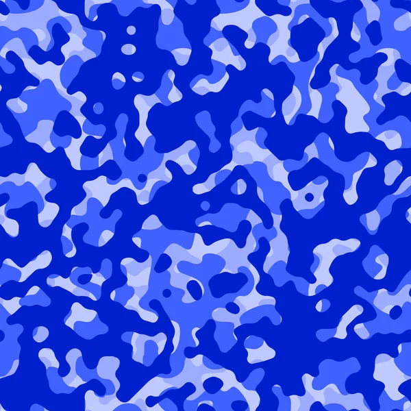 Άνευ ραφής μπλε μοτίβο του καμουφλάζ διάνυσμα. — Διανυσματικό Αρχείο