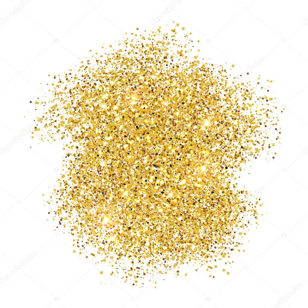 Gold glitter spray