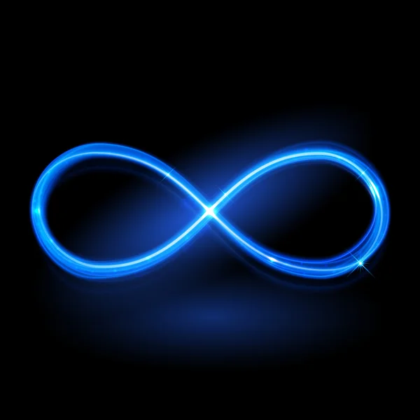 Ector magia resplandeciente luz infinito signo — Archivo Imágenes Vectoriales