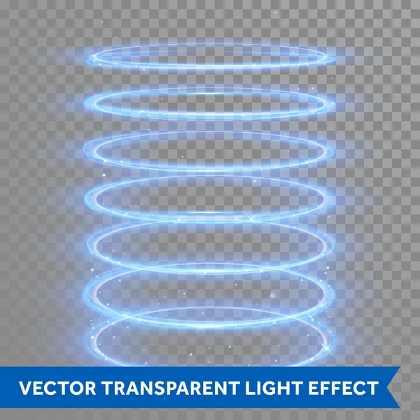 Векторне неонове коло світла в русі — стоковий вектор