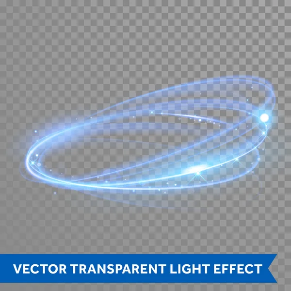 Vektor neonljus cirkel i rörelse — Stock vektor