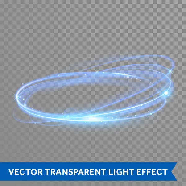 Vector neon licht cirkel in beweging — Stockvector