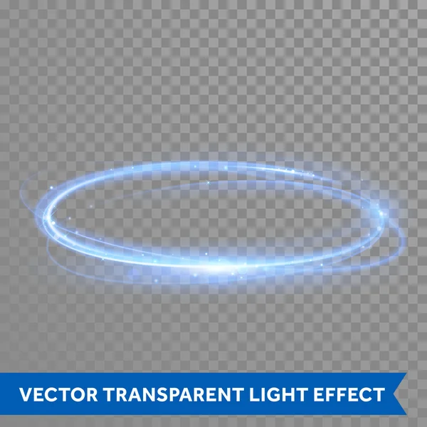 Vector lichte trail cirkel — Stockvector