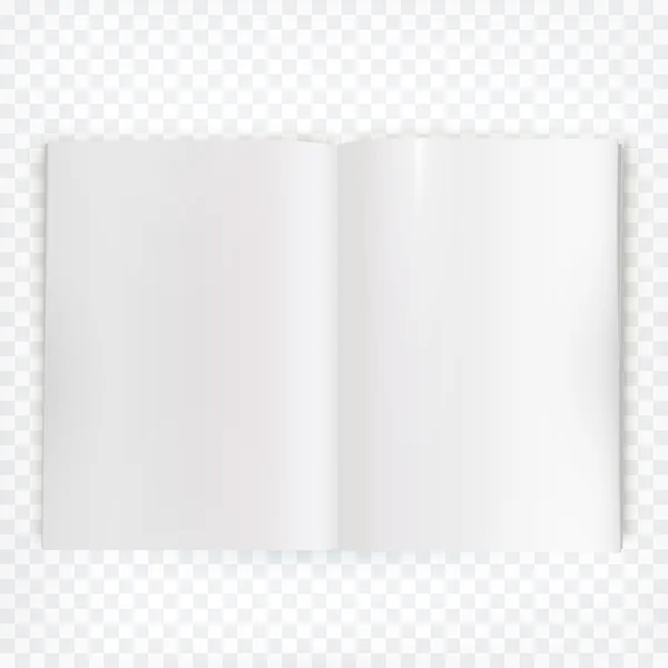 Vecteur ouvert blanc magazine propagation — Image vectorielle