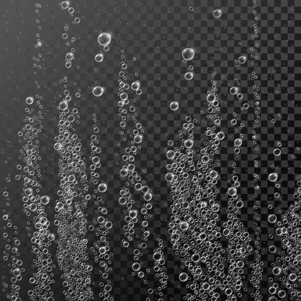 Vektör su parlak vızlamak doku bubbles — Stok Vektör