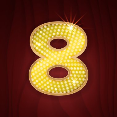 Altın ampul ampul sayısı Sekiz 8