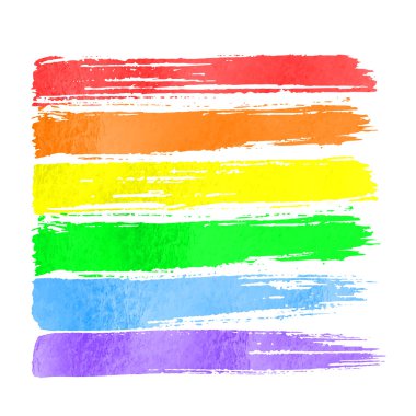 Boya gökkuşağı vektör suluboya el çekilmiş