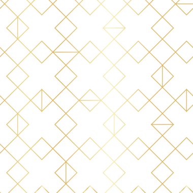 Satır rhombus ile Dikişsiz altın geometrik desen
